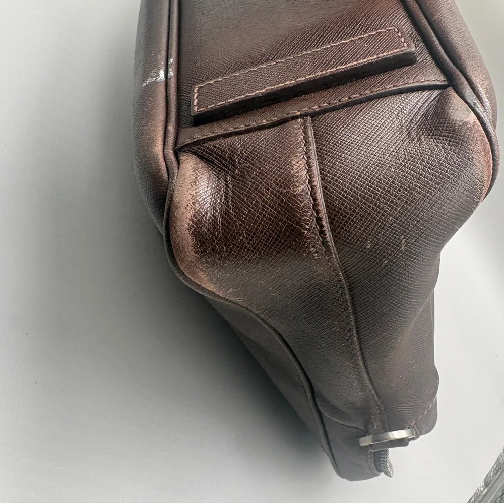 Prada Dark Brown Leather Briefcase